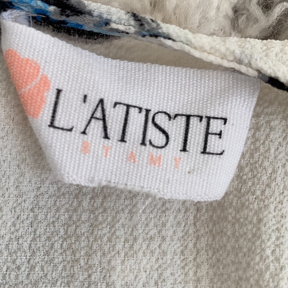 L’ Atiste By Amy Ivory Floral Long Sleeve Wrap Dress - Picture 6 of 7